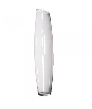 Vase en verre conique H 99 cm