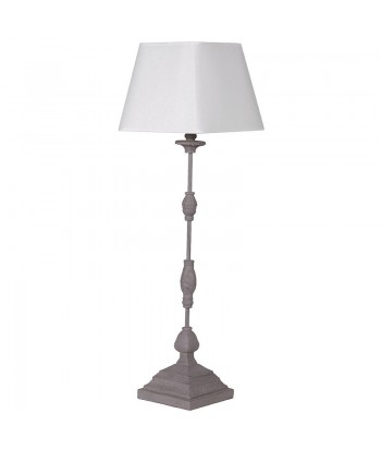 Lampe Chesterfield en métal avec abat jour blanc design