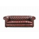 CANAPE CHESTERFIELD 3 PLACES CAPITONNE