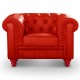 Fauteuil Chesterfield Rouge