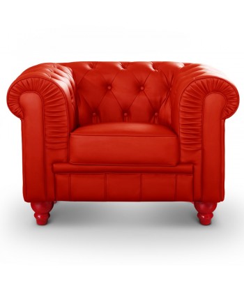 Fauteuil Chesterfield Rouge