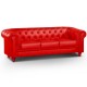 Canapé 3 places Chesterfield Rouge