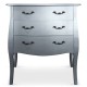 Commode 3 tiroirs Argent Chic