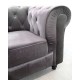 Fauteuil Chesterfield velours