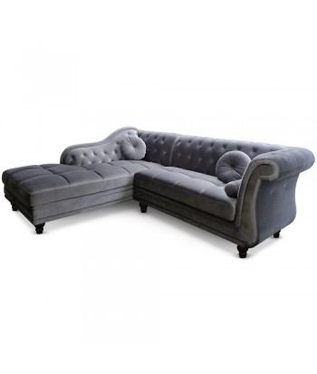Canapé d'angle Chesterfield Velours