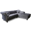 Canapé d'angle Velours Chesterfield