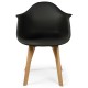 Lot de 4 chaises scandinaves design Prado Noir