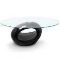 Table basse design Ring Noir
