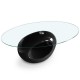 Table basse design Ring Noir