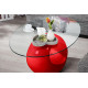Table basse design Ring Rouge
